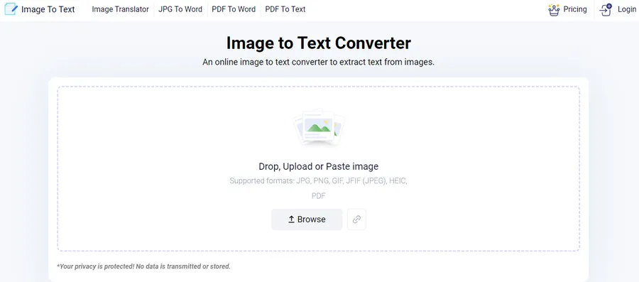 سایت تبدیل عکس به متن رایگان