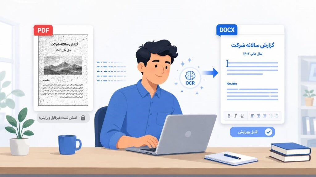تبدیل PDF اسکن‌شده به Word