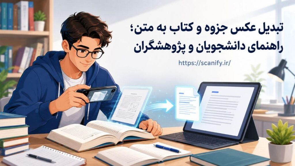 تبدیل عکس جزوه و کتاب به متن